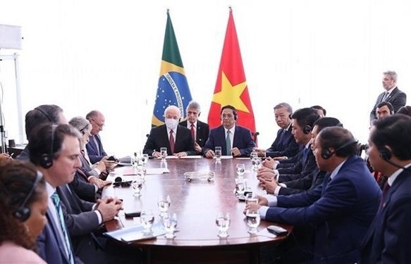 Vietnamese PM, Brazilian President discuss measures for augmenting ties