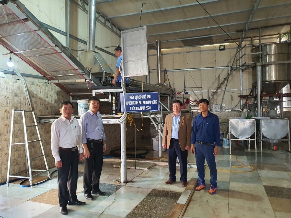 Testing the advanced equipment application project at Bac Giang Tung Chi Cooperative