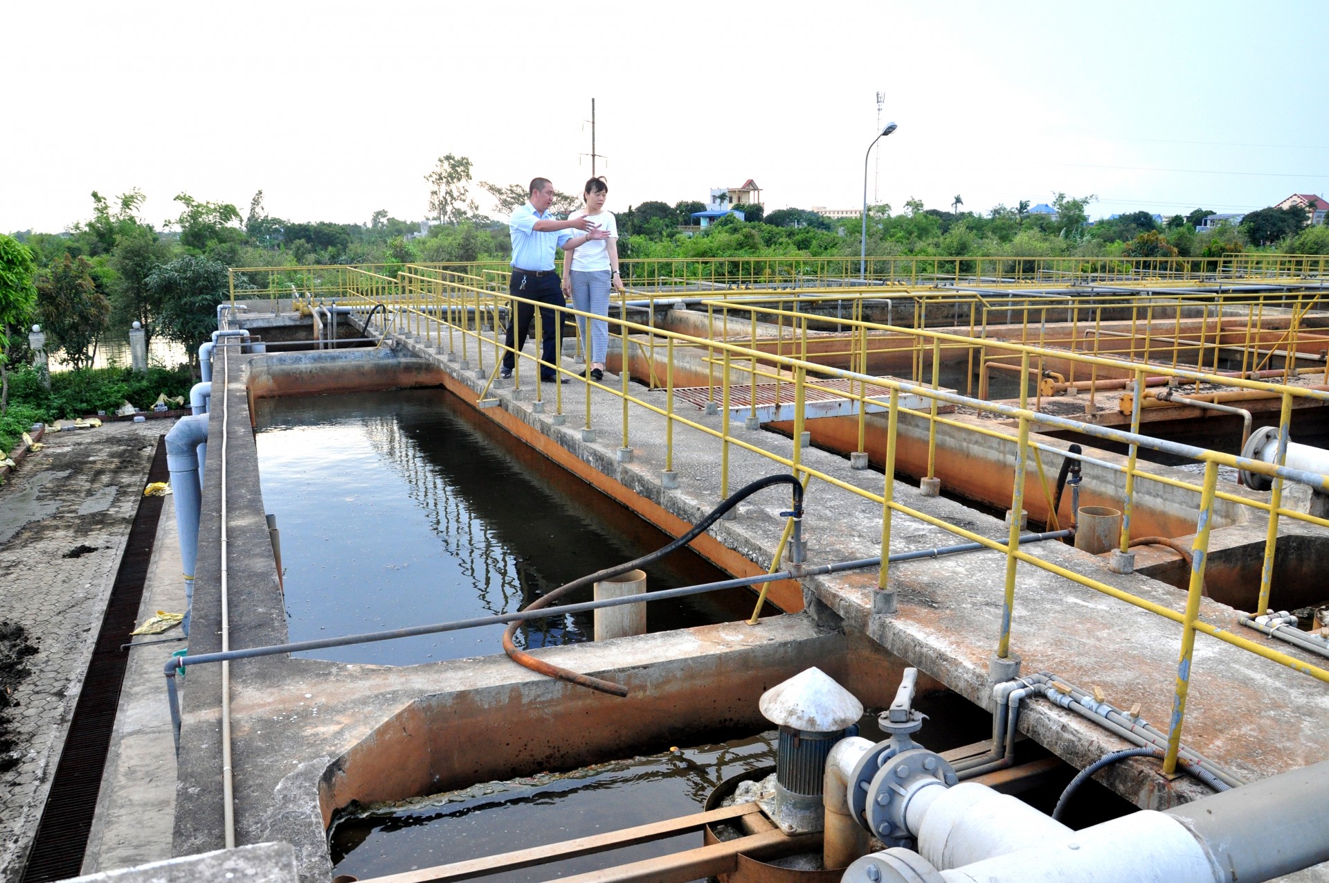 Wastewater treatment system at An Xa Industrial Cluster in Nam Dinh Province’s Nam Dinh City - photo: Viet Nga