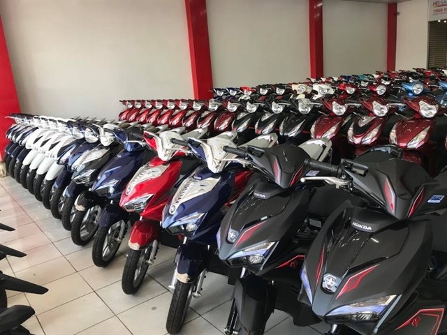 A showroom selling new motorbikes in Hải Dương city. - Photo of courtesy of haiduongtv.com.vn