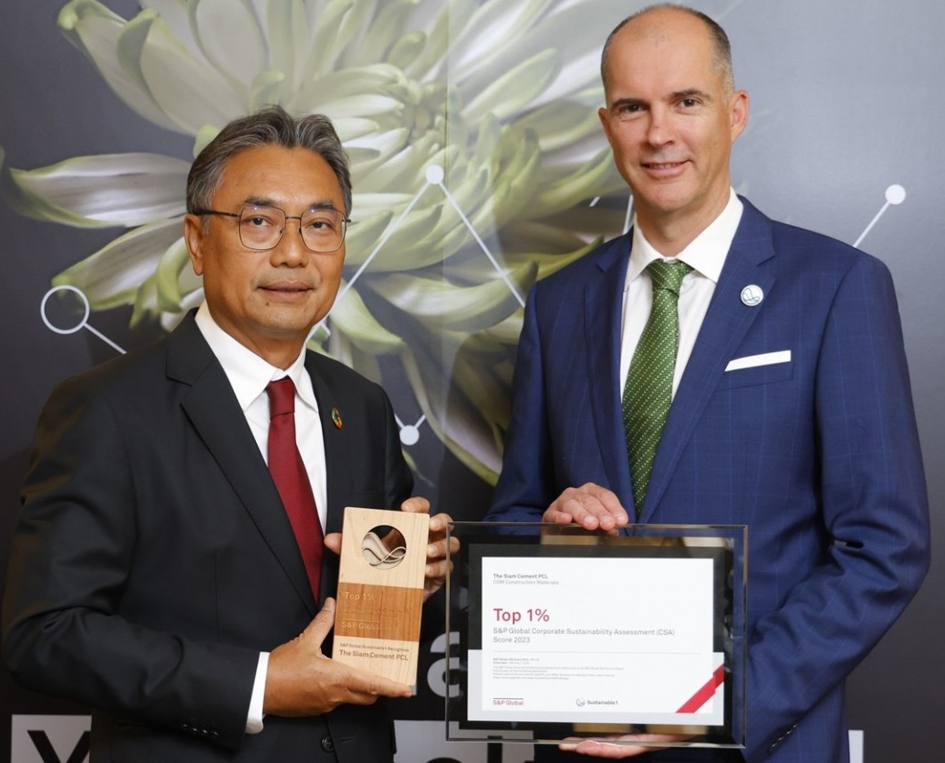 SCG awarded Top 1% S&P Global Corporate Sustainability Assessment