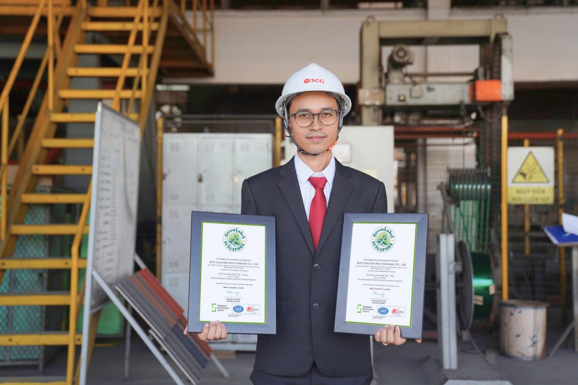 SCG color roof achieves Singapore green label certification