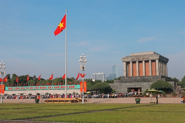 President Hồ Chí Minh's Mausoleum on National Day. — VNA/VNS Photo Hoàng Hiếu