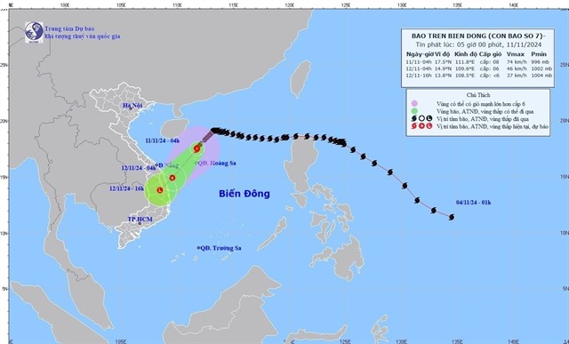 Typhoon Yinxing Weakens As It Moves Southwest