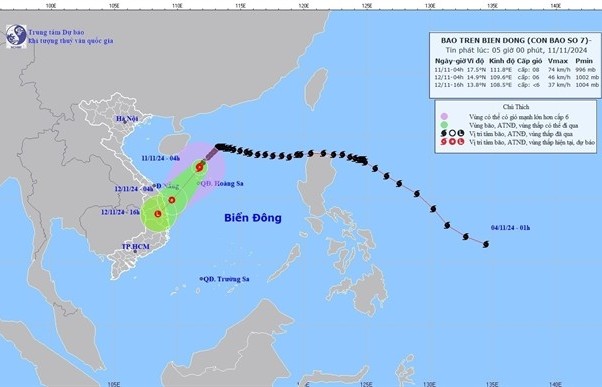 Typhoon Yinxing weakens as it moves southwest