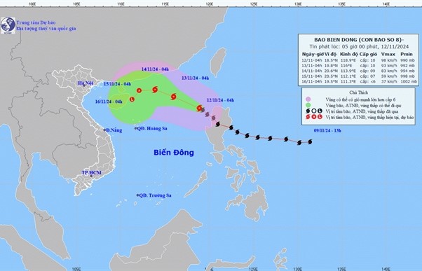 Storm Toraji intensifies and moves northwest in East Sea