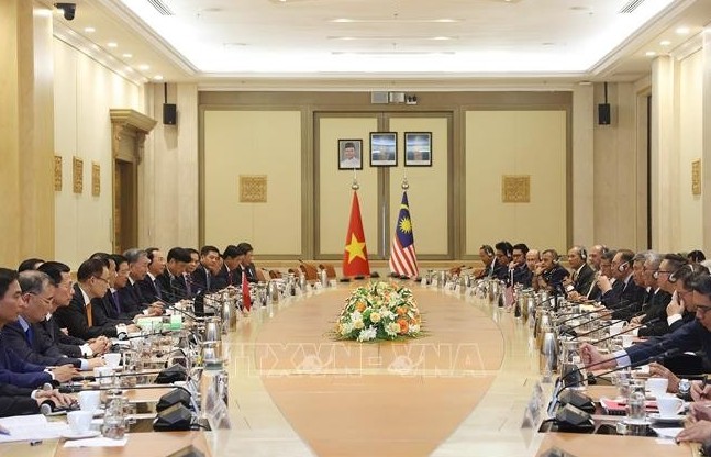 Vietnamese Party leader holds talks with Malaysian PM