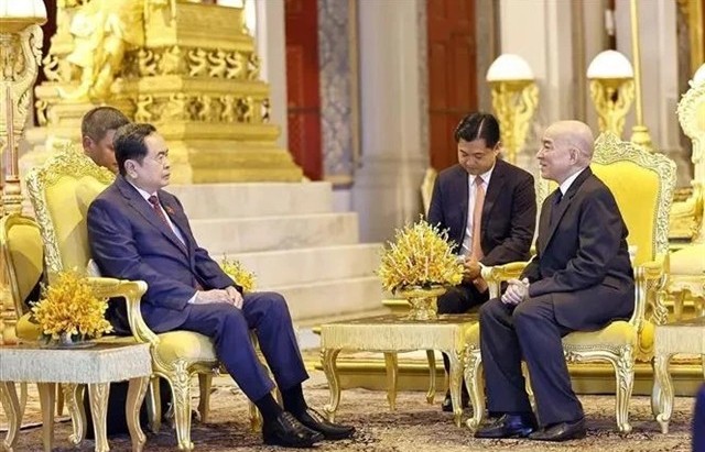 Top Vietnamese legislator pays courtesy visit to Cambodian King