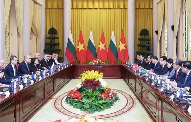 Vietnamese, Bulgarian Presidents hold talks in Hanoi