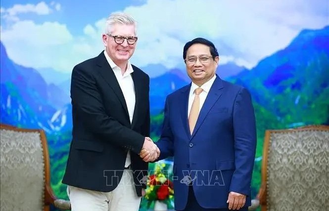 PM Pham Minh Chinh meets Ericsson CEO