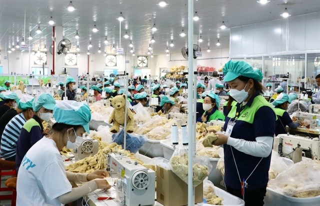 Workers at a stuffed toy factory in Du Long Industrial Zone, the south-central province of Ninh Thuận. — VNA/VNS Photo