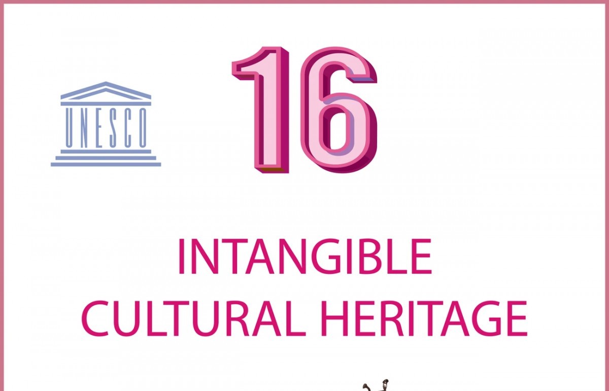 16 intangible cultural heritage elements recognised by unesco