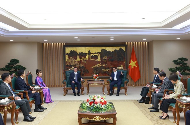 An overview of the recption. (Photo: VNA)