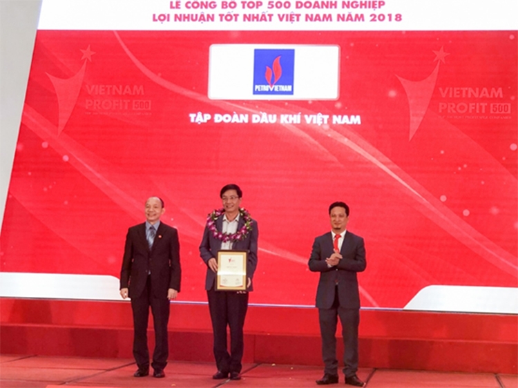 PVN tops the Vietnam Profit500 Ranking in 2018